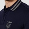AERONAUTICA MILITARE Granatowy męski longsleeve polo Frecce Tricolori