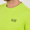 EA7 Neonowy męski t-shirt bawełniany