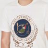 AERONAUTICA MILITARE Biały bawełniany t-shirt męski