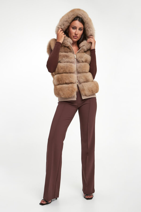 adc48864b41ca186287e58ce98d90ff80c1e8591 Kamizelka damska futrzana z lisa dwustronna SUPREMA