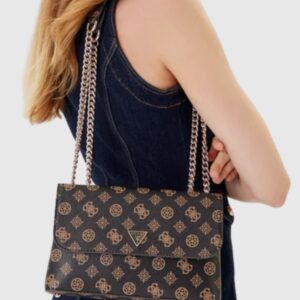 GUESS Brązowa kopertówka damska Calista