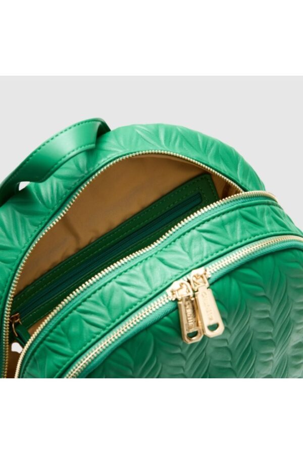 ae9165e38819128aa5d23c32bc50815c51f2f7fe VALENTINO Tłoczony zielony plecak z logo sunny re backpack