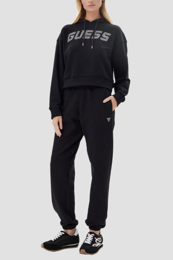 GUESS Czarne damskie spodnie dresowe Primula