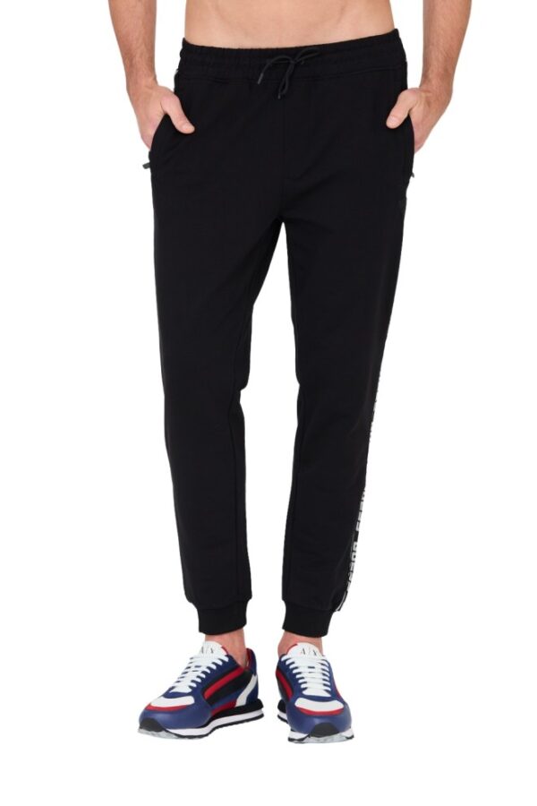 GUESS Czarne męskie spodnie dresowe