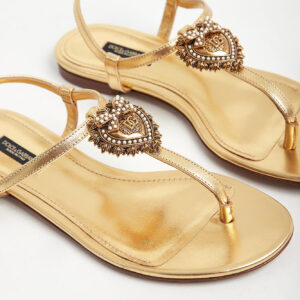aff49ee24e20214a35862ada08859ee82139237c Sandały damskie skórzane Devotion DOLCE & GABBANA