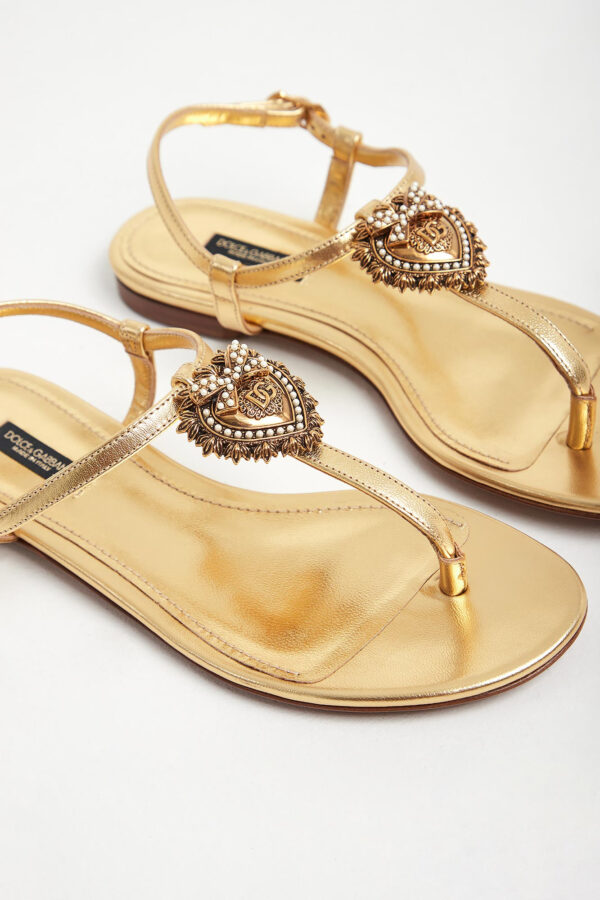 aff49ee24e20214a35862ada08859ee82139237c Sandały damskie skórzane Devotion DOLCE & GABBANA