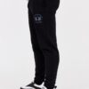 LA MARTINA Czarne spodnie dresowe męskie z dużym logo