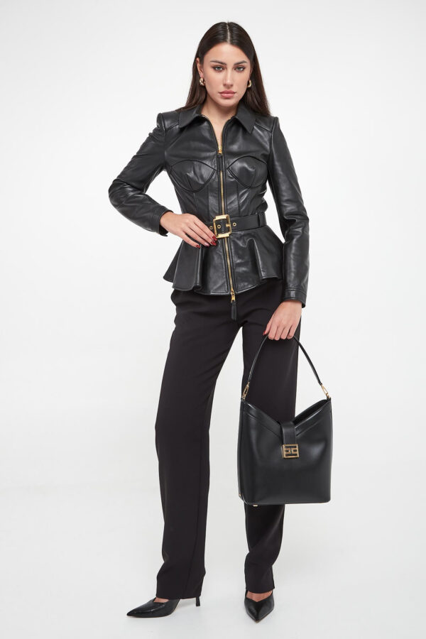 b0294684bac177617460e8475b0bcc8ba47ea5f0 Kurtka damska skórzana ELISABETTA FRANCHI