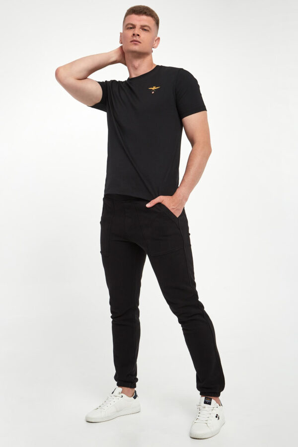 T-shirt męski z logo AERONAUTICA MILITARE