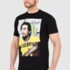 DSQUARED2 Czarny męski t-shirt z bobem marleyem