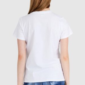 ALEXANDER MCQUEEN Biały t-shirt damski z logo