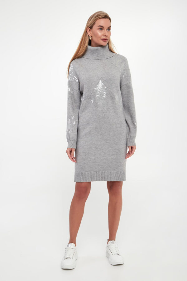 Sukienka swetrowa z golfem JOSEPH RIBKOFF