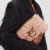 PINKO Różowa kopertówka Love Puff Mini CL AW