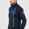 AERONAUTICA MILITARE Granatowa męska bluza rozpinana SWEATSHIRT