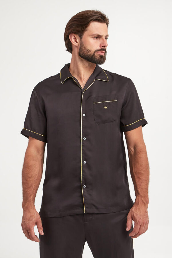 b1af0bff4131eec046d38337babcc1b0753150f2 Koszula męska satynowa EMPORIO ARMANI