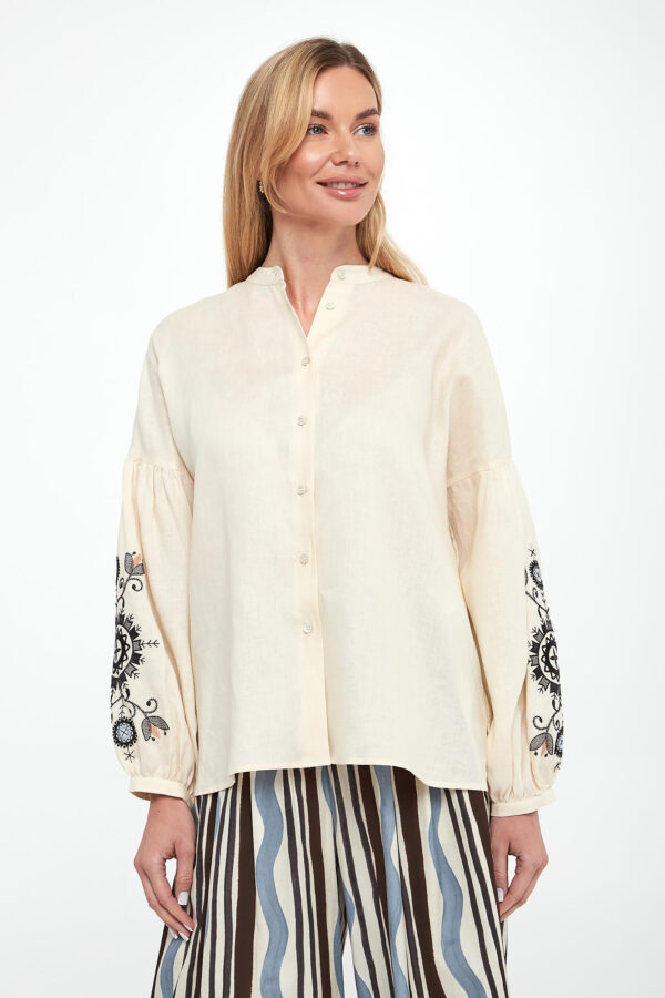 b224a3dd04c36b81eeff7ac34aec3235894ef857 Koszula damska lniana Ilex WEEKEND MAX MARA