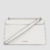 KARL LAGERFELD Biała torebka K/ikonik 2.0 Leather