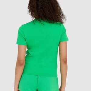 JUICY COUTURE Zielony t-shirt damski haylee recycled z haftowanym logo