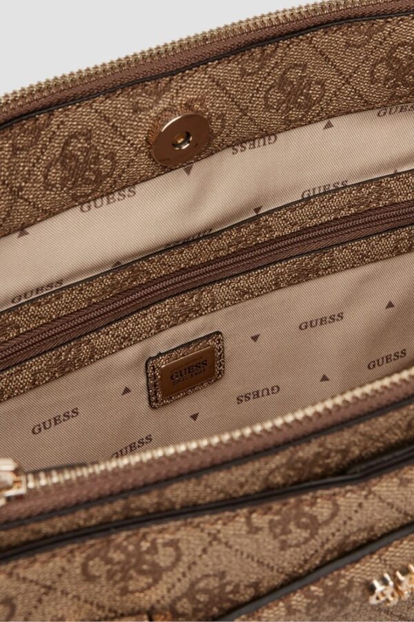 GUESS Brązowa shopperka damska Katya Multi