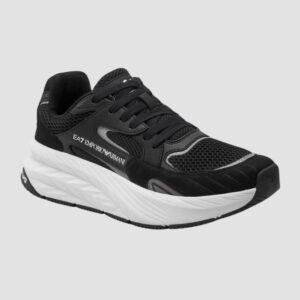 EA7 Czarno-białe męskie sneakersy
