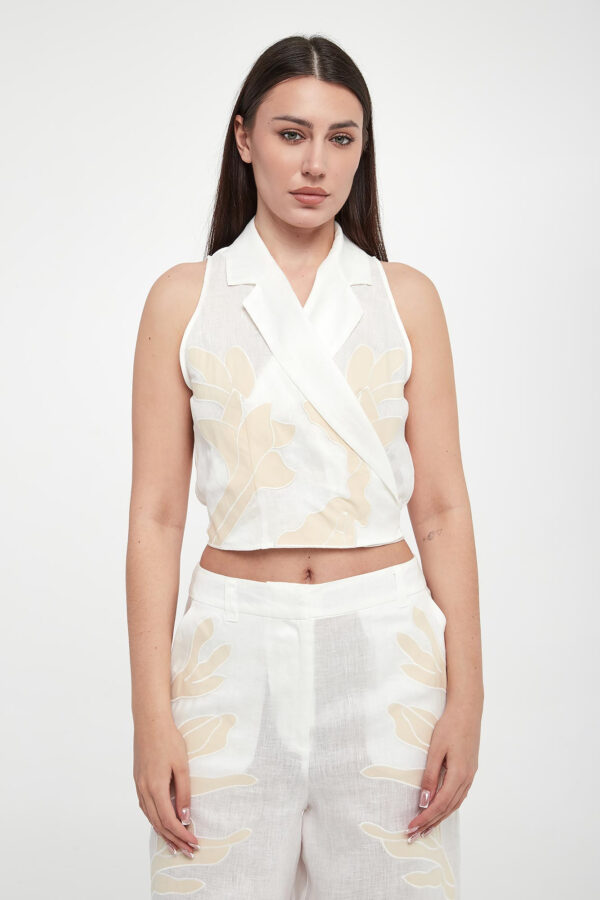 Top damski lniany Kriss MARELLA