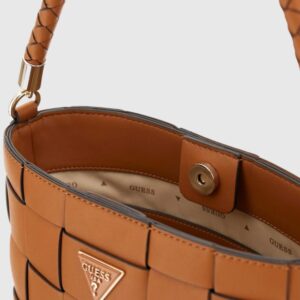 GUESS Brązowa torebka damska Maylee Bucket