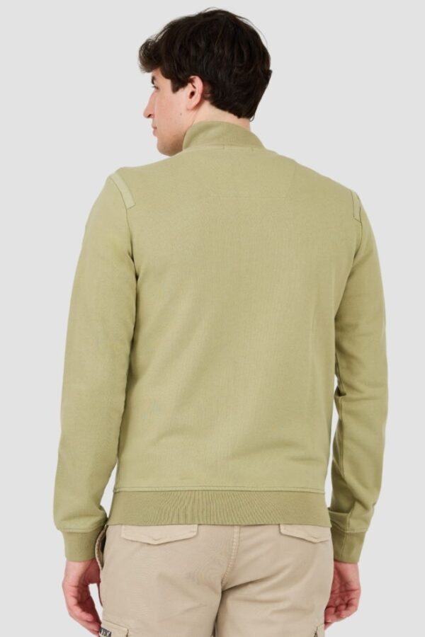 AERONAUTICA MILITARE Zielona męska bluza Embroidered 51st