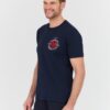 AERONAUTICA MILITARE Granatowy bawełniany męski t-shirt M.C