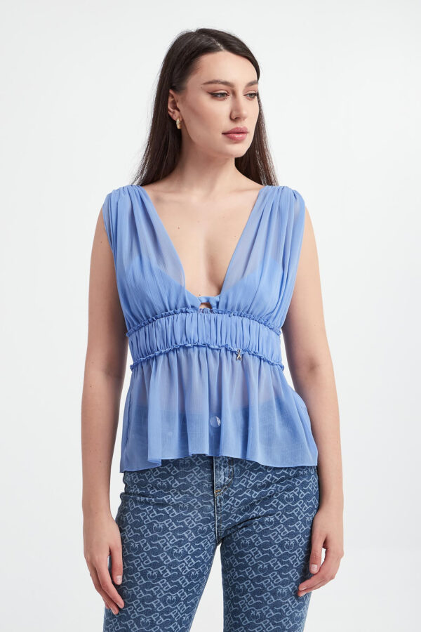 Top damski szyfonowy PATRIZIA PEPE