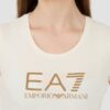 EA7 Beżowy damski t-shirt