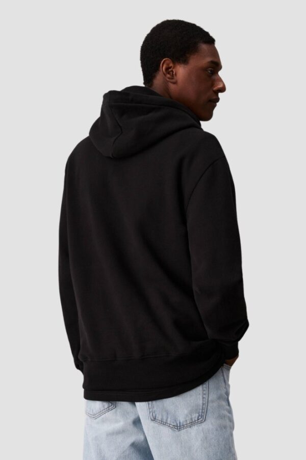 CALVIN KLEIN Czarna męska bluza z haftowanym logo