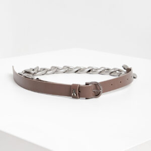 Pasek skórzany z łańcuchem PATRIZIA PEPE