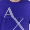 b5a8af2bdb0b7adc6688c5122014ea9177a81f86 ARMANI EXCHANGE Niebieski t-shirt męski z logo