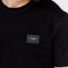 b62902bf73ba4efd53fde48c12e787ba2e3435a2 DOLCE & GABBANA Czarny t-shirt męski z aplikacją z logo