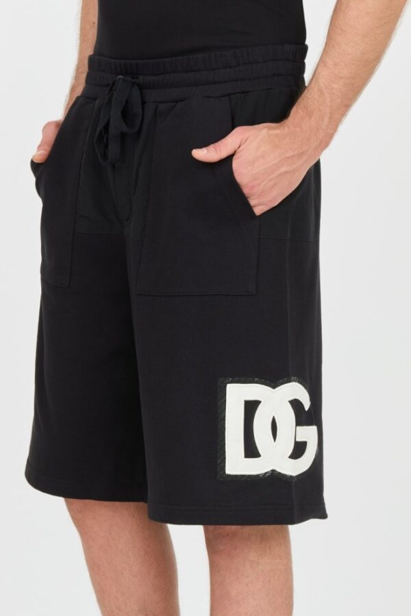 DOLCE & GABBANA Czarne męskie spodenki, Rozmiar 54