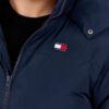 TOMMY JEANS Granatowa męska puchowa kurtka z dużym logo Alaska