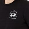 LA MARTINA Czarny męski t-shirt Regular Fit