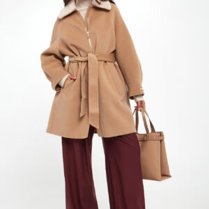 b6ac5ad90459ff44623ad4b147b40a2cc42a433e Płaszcz damski wełniany Hiris MARELLA