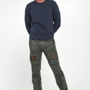 Longsleeve męski z logo AERONAUTICA MILITARE