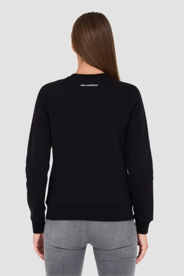 KARL LAGERFELD Czarna damska bluza Ikonik 2.0 Choupette Sweat