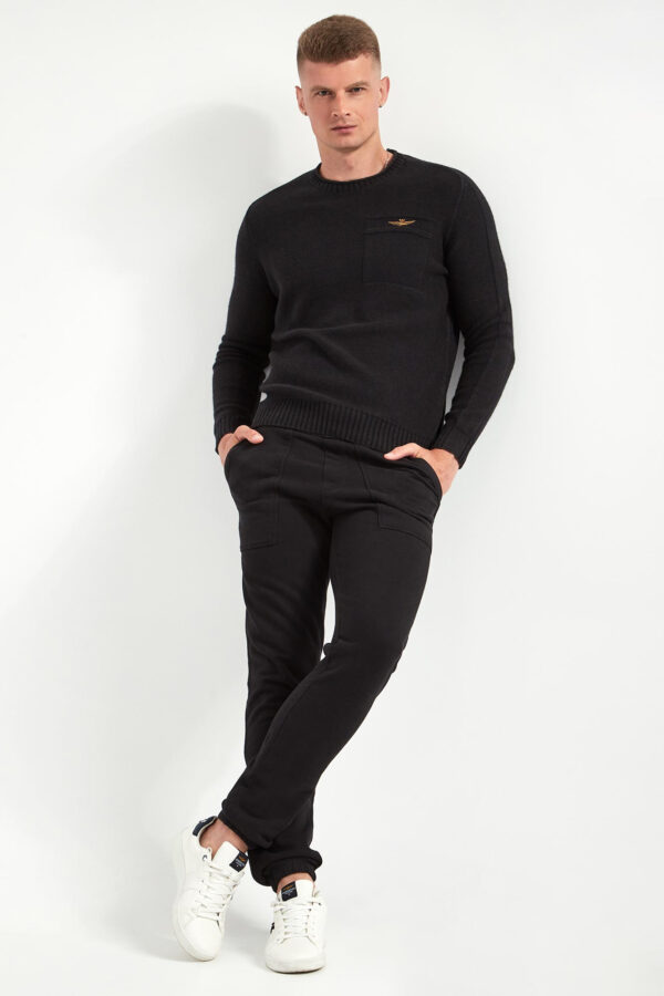 b7f5b320ee686e6d6166b9d9d0567a608599de30 Sweter męski z wełną AERONAUTICA MILITARE