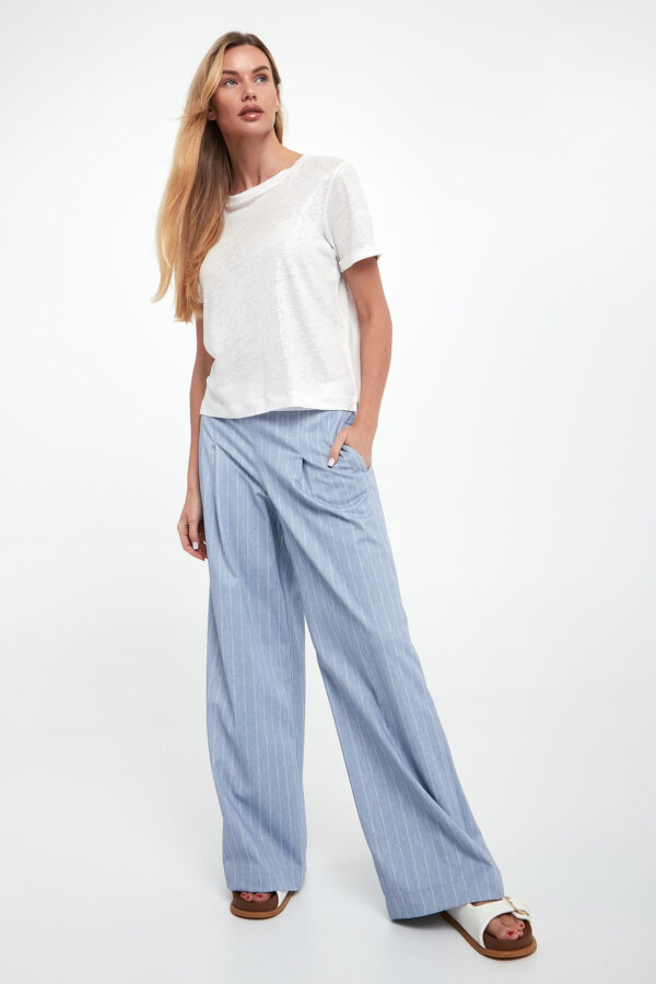 T-shirt damski lniany SPORTA