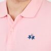 LA MARTINA Różowe męskie polo z małym logo