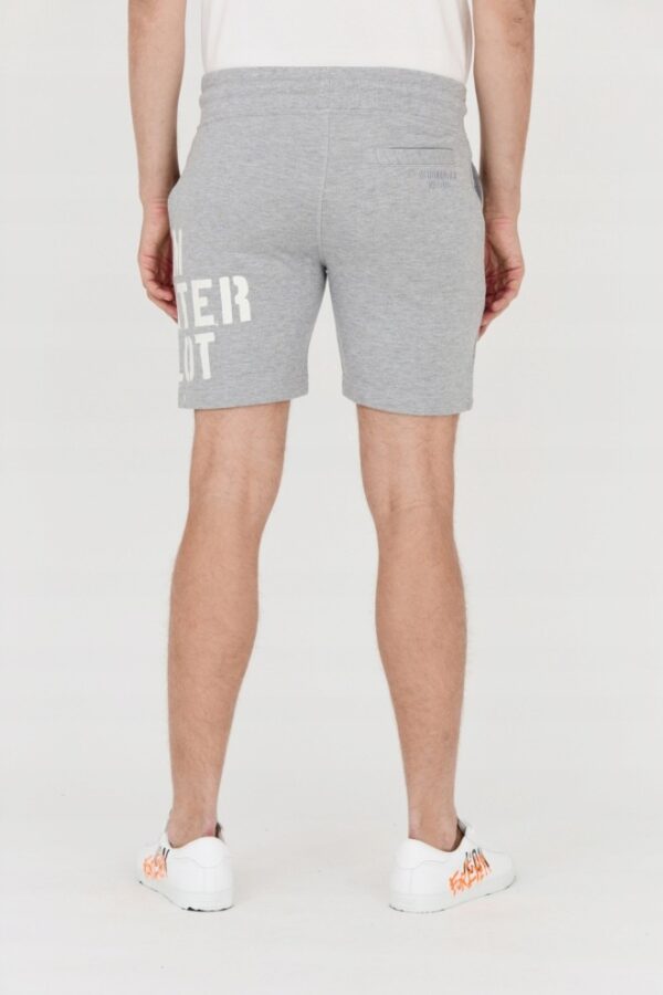 AERONAUTICA MILITARE Bermudy szare męskie