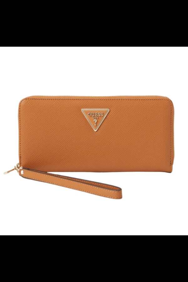 GUESS Brązowy duży portfel damski Laure