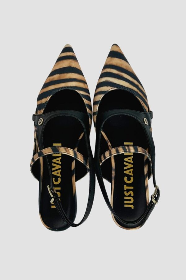 JUST CAVALLI Czarne damskie sandały Frina