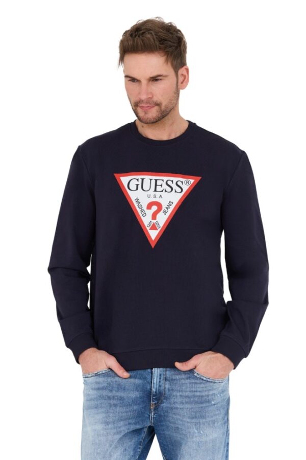 GUESS Granatowa męska bluza Audley