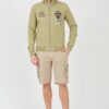 AERONAUTICA MILITARE Zielona męska bluza Embroidered 51st
