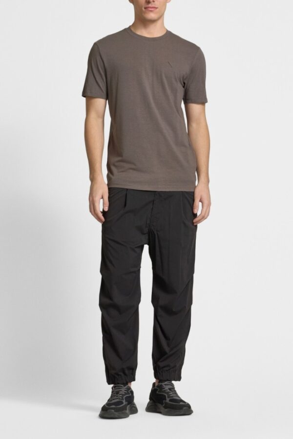 GUESS Brązowy t-shirt męski Hedley