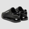 KARL LAGERFELD Czarne męskie sneakersy skórzane Kapri Kushion Lo Lace